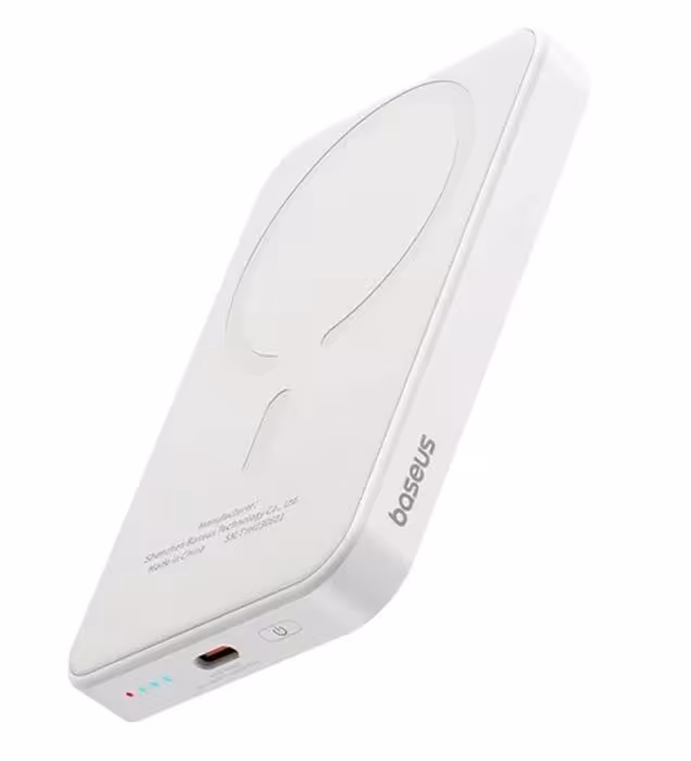 پاوربانک 20W باسئوس مدل Magnetic Mini Wireless ظرفیت 5000 میلی آمپر ساعت