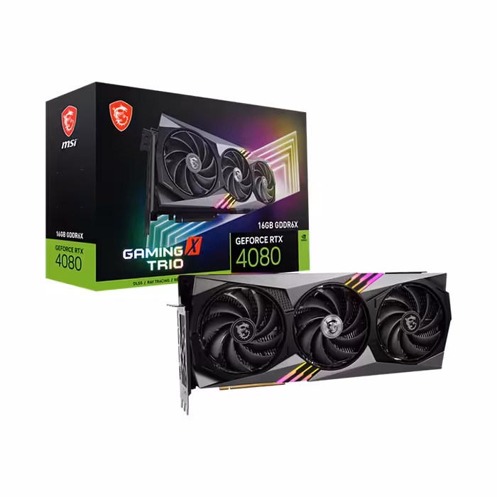 کارت گرافیک ام اس آی GeForce RTX 4080 GAMING X TRIO 16GB