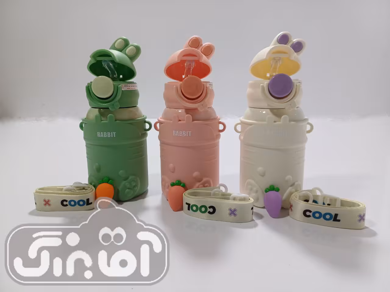 فلاسک استیل خرگوش نی دار 500 میل