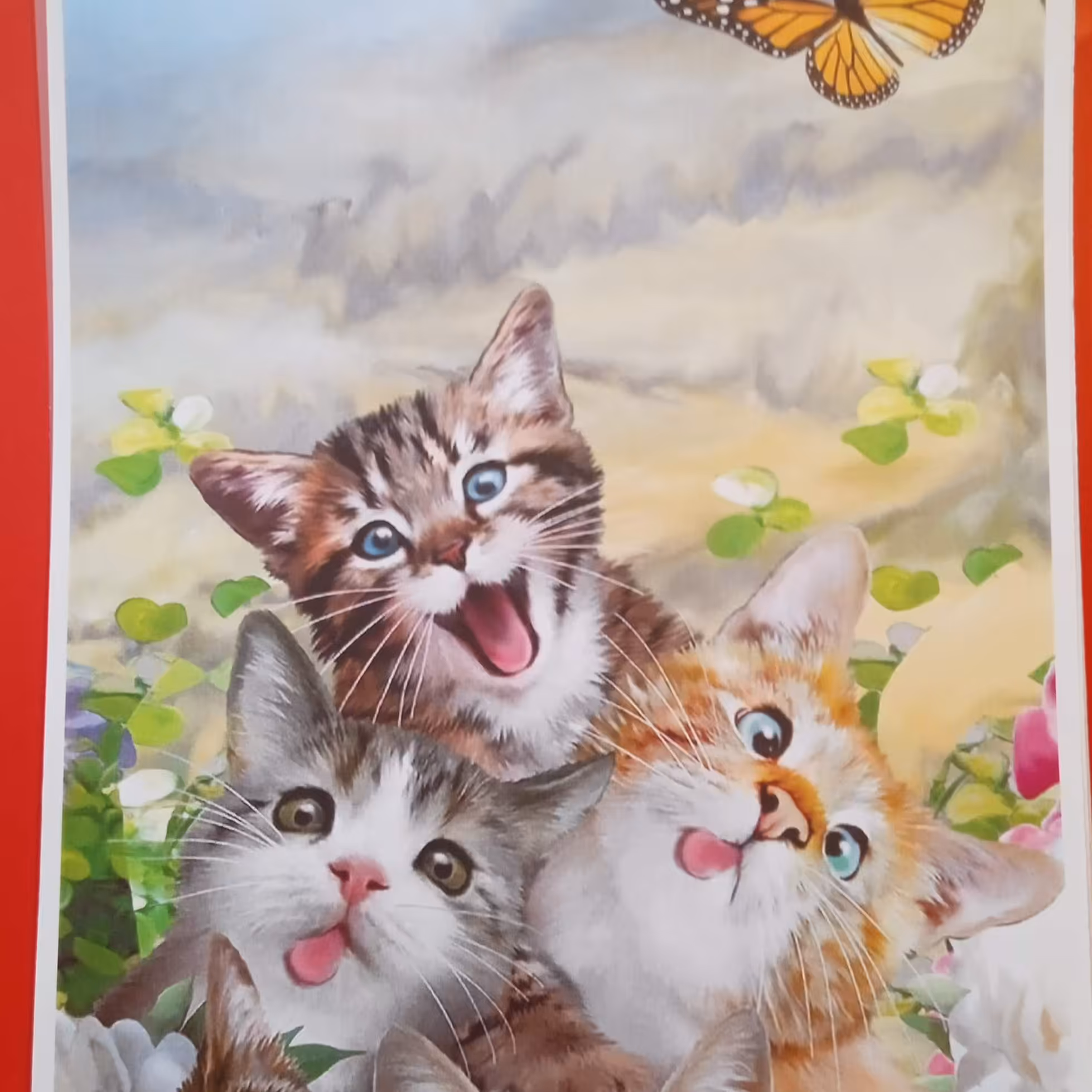 دفتر نقاشی 50 برگ فنر از بالا سایز A4 طرح cat selfie