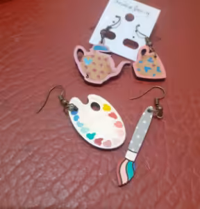 گوشواره چوبی 2 عددی