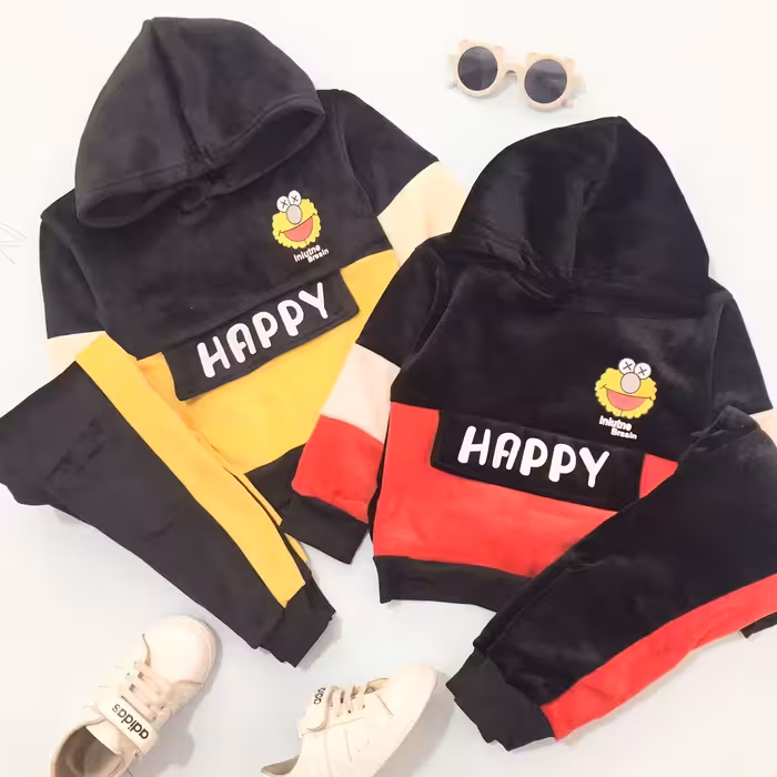 ست هودی و شلوار مخمل- پوشاک بنیا