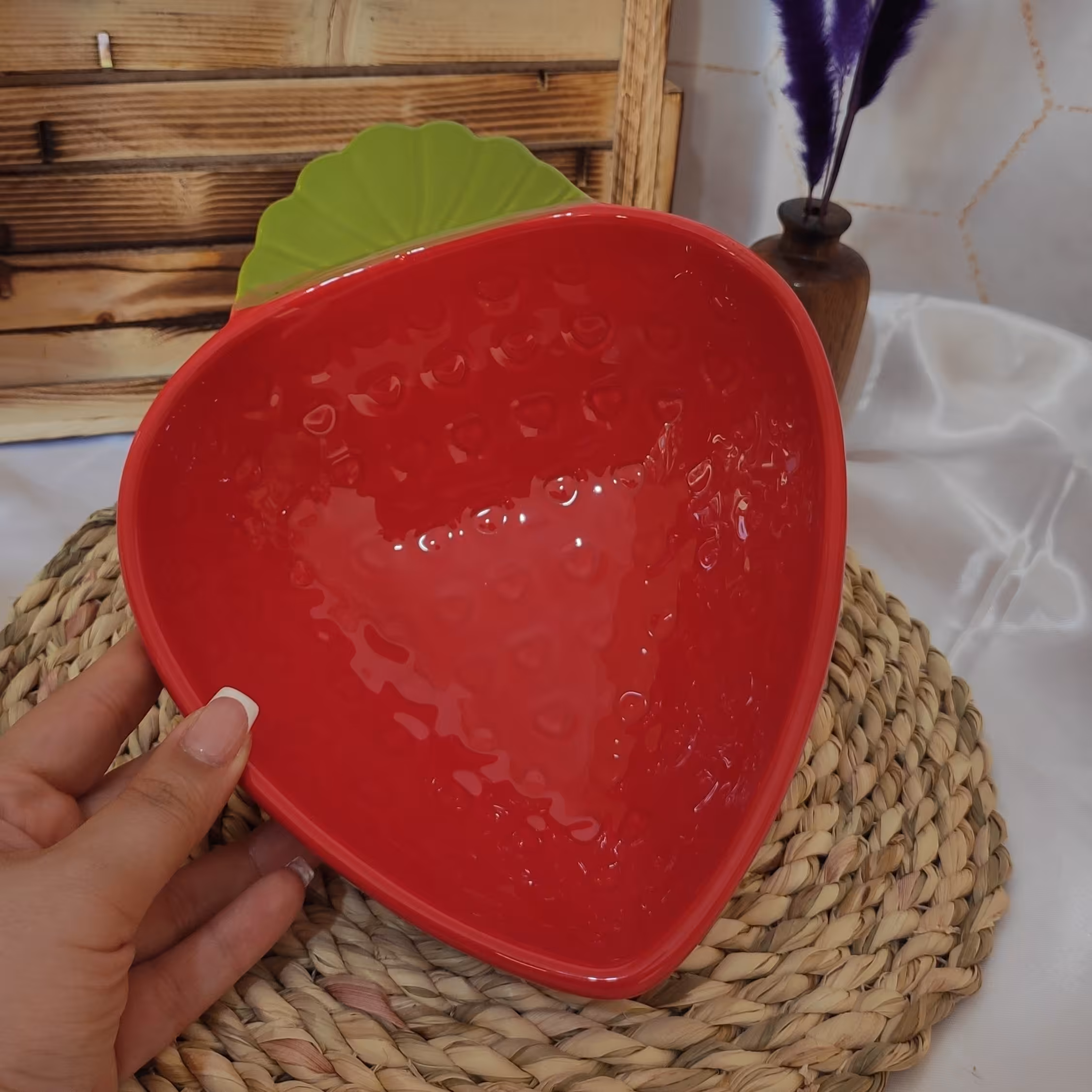 کاسه توت فرنگی سرامیکی بزرگ 