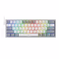 کیبورد مکانیکال گیمینگ ردراگون K617 FIZZ RGB White/Grey