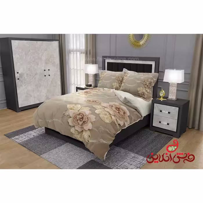 روتختی طرح گل کرم  کد 2898