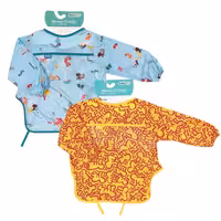 پیشبند آستین دار مشمایی کاسه دار کودک کد BJ3 بیبی جم Baby Jem