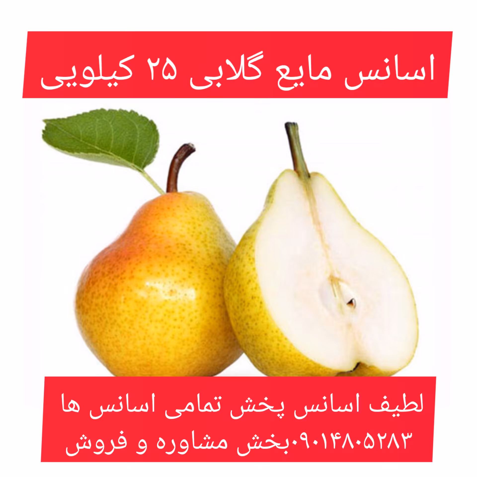 اسانس مایع گلابی 25 کیلویی طعم دهنده قوی