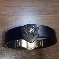 دستبند چرم طبیعی گاوی  مدل ds210 