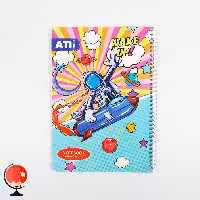 دفتر مشق 50 برگ سیمی طرح فضانورد آتی