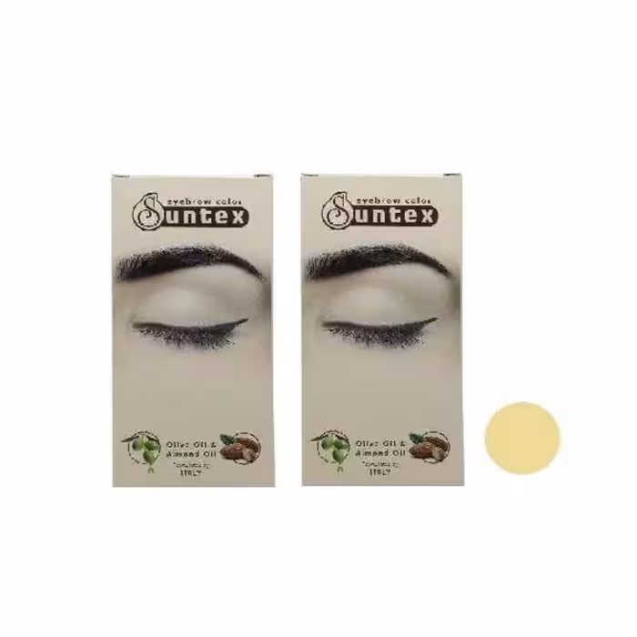 کیت رنگ ابرو سانتکس (Suntex) شماره SA8-E9.23 رنگ شنی خیلی روشن حجم 30 میلی‌لیتر مجموعه 2 عددیکیت رنگ ابرو سانتکس (Suntex) شماره SA8-E9.23 رنگ شنی خیلی روشن حجم 30 میلی‌لیتر مجموعه 2 عددی