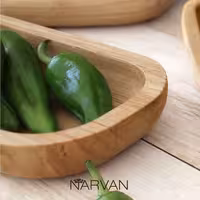 شکلات خوری چوبی بدون دسته نارون کوچک R3113