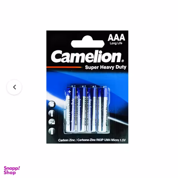 باتری نیم قلمی کملیون مدل Super Heavy Duty بسته 4 عددی