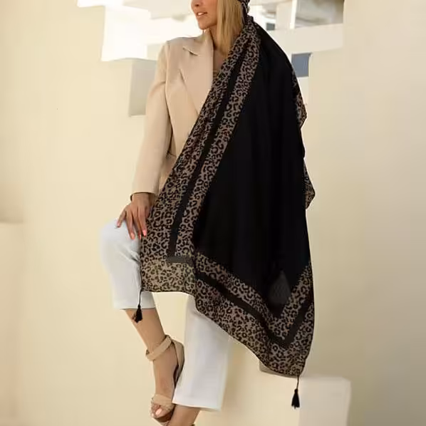 شال چهارفصل منگوله دار