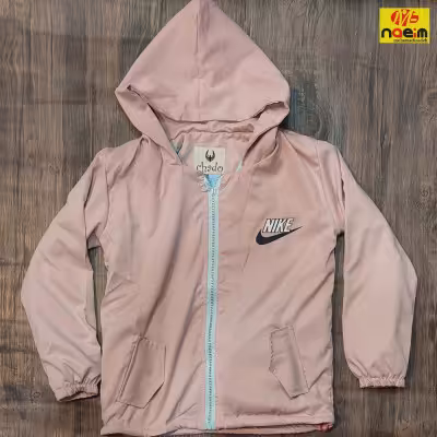 سوییشرت هودی بارانی تو خز طرح نایک دخترانه پسرانه سایز60و65 سنین10تا12