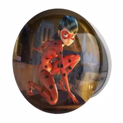 آینه جیبی خندالو طرح دختر کفشدوزکی مدل تاشو کد 3064