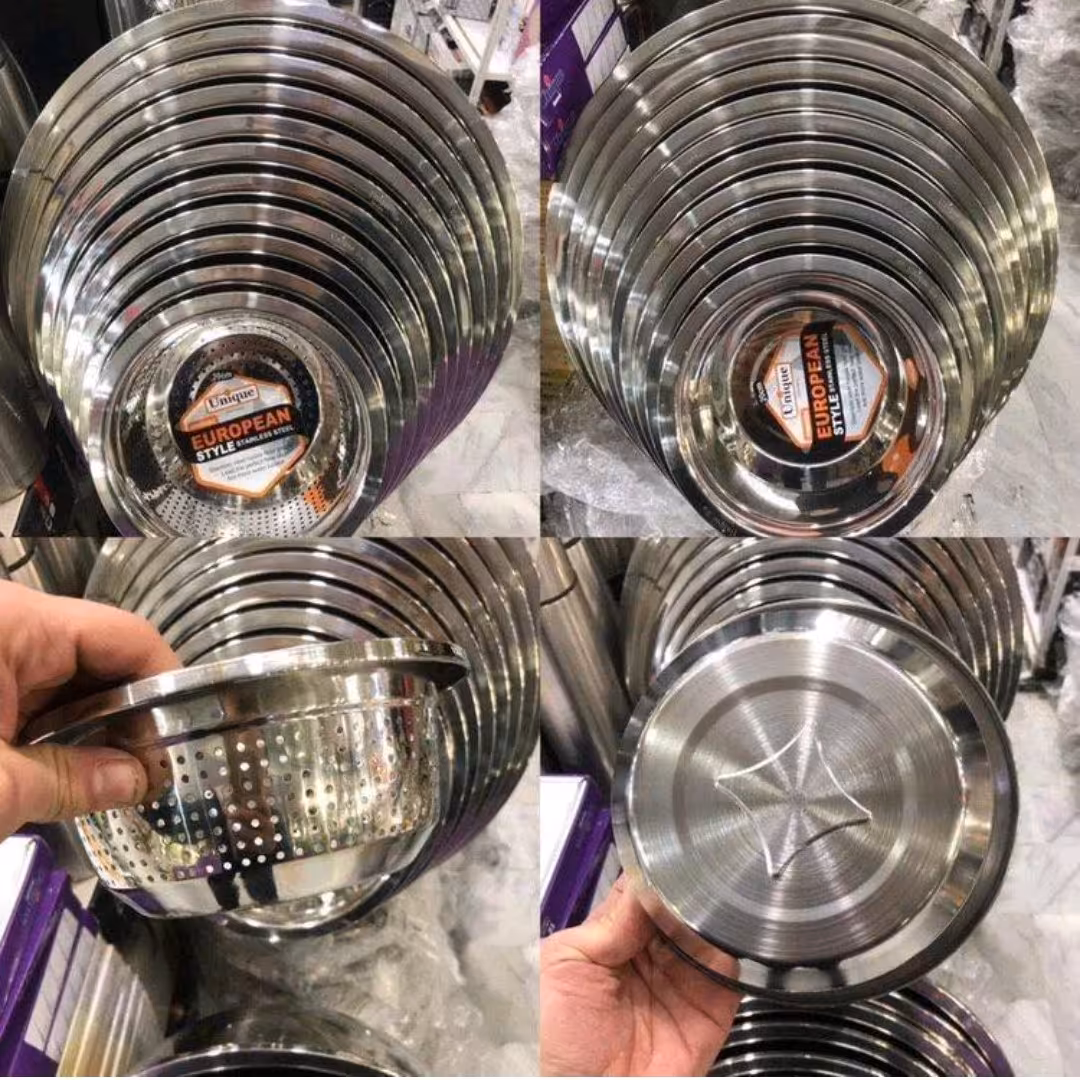 سرویس لگن 11پارچه لبه دار یونیک ستاره دار ضخیم 