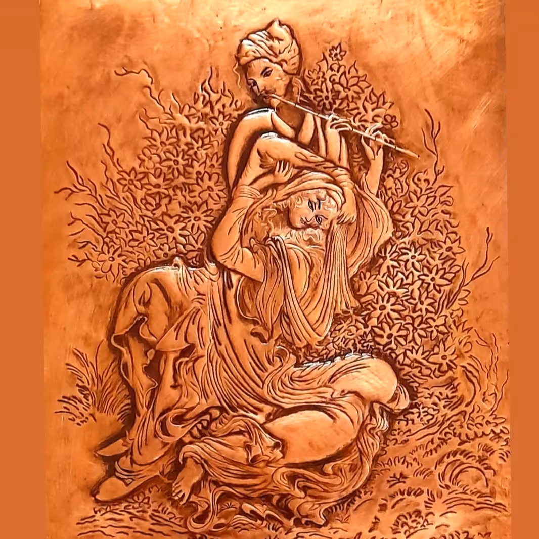 تابلو مس با طرح لیلی و مجنون