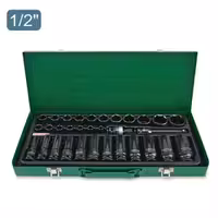 جعبه بکس 32 پارچه 1.2 بلند مشکی تاپ تول TOPTUL