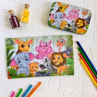 پازل 60 تکه حیوانات جنگل  1 (رافولین گیمز)