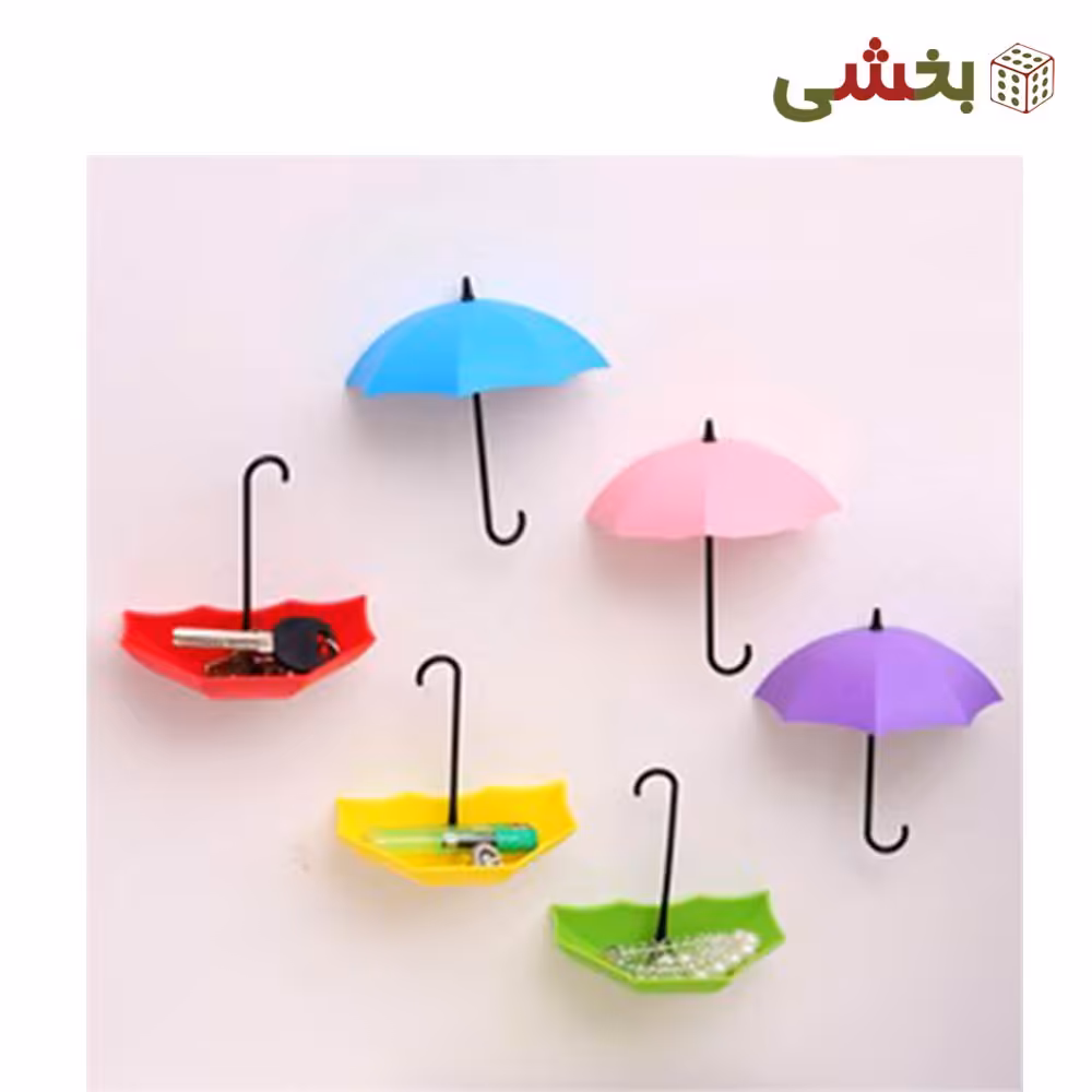 گیره چسبی طرح چتر  3 عددی