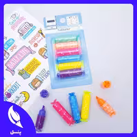 هایلایتر شکلات پیچی بسته 6 عددی