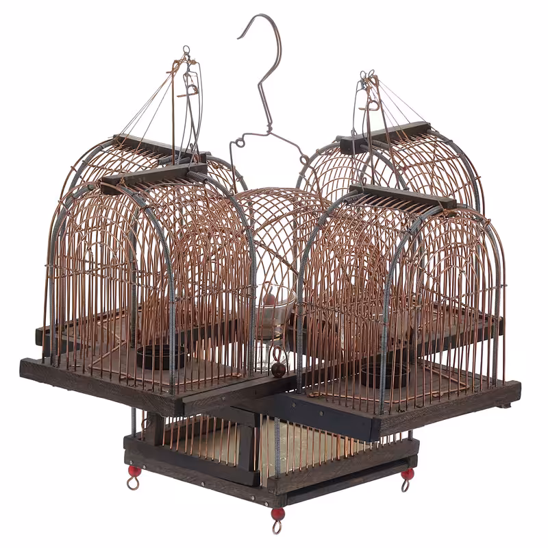 قفس پرندگان مدل 4 تله دستبافت کد 03