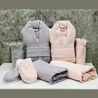 ست 10 پارچه حوله عروس و داماد bello