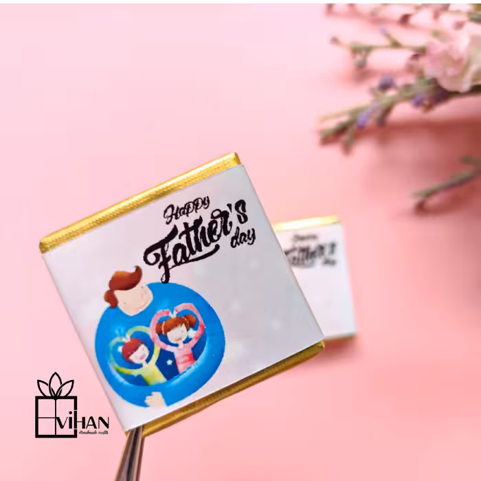 گیفت شکلات طرح تبریک روز پدر 