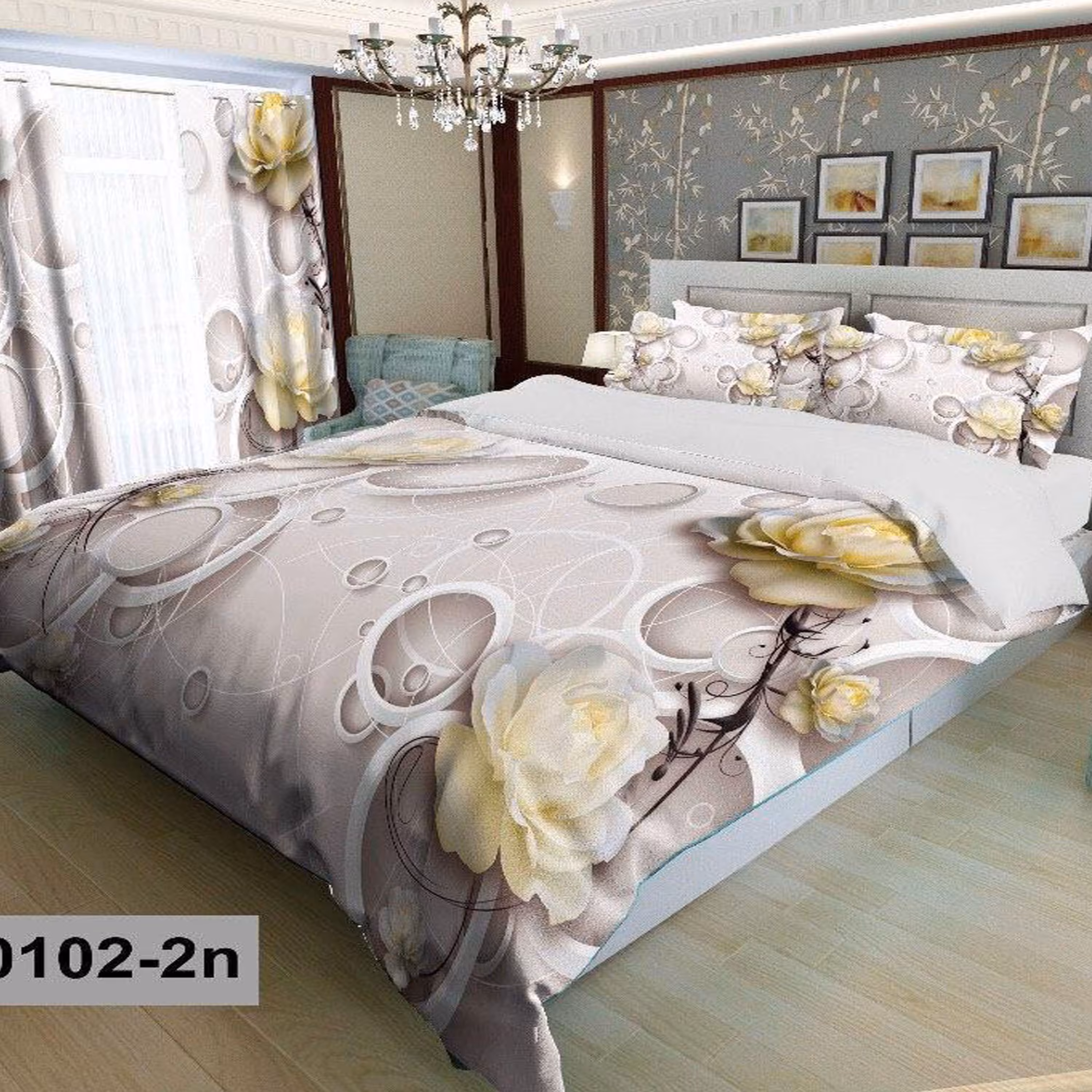سرویس روتختی 1 نفره تنسل چاپی برندترک لند (Turk Land)  کد rs z 102