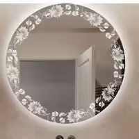 آینه بک لایت پدیده پلاس مدل گل