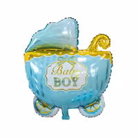 بادکنک فویلی تعیین جنسیت مدل کالسکه نوزاد