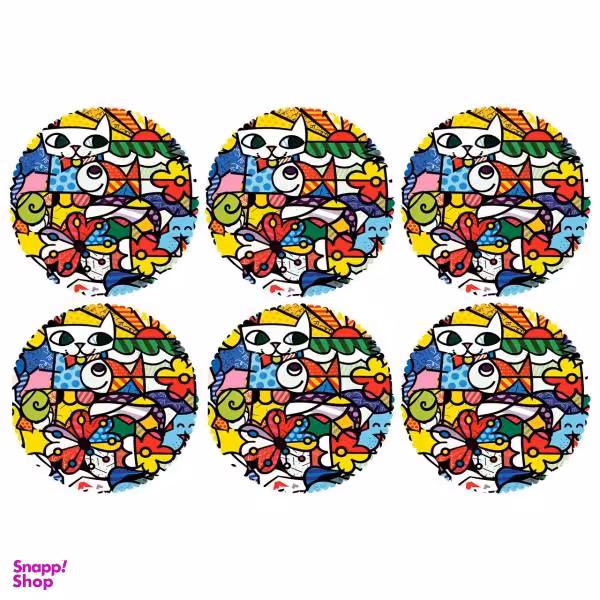 زیر لیوانی کد C2-42003 بسته 6 عددی
