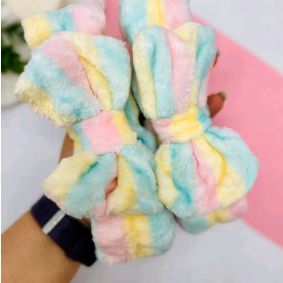 هد بند حوله ای رنگین کمانی