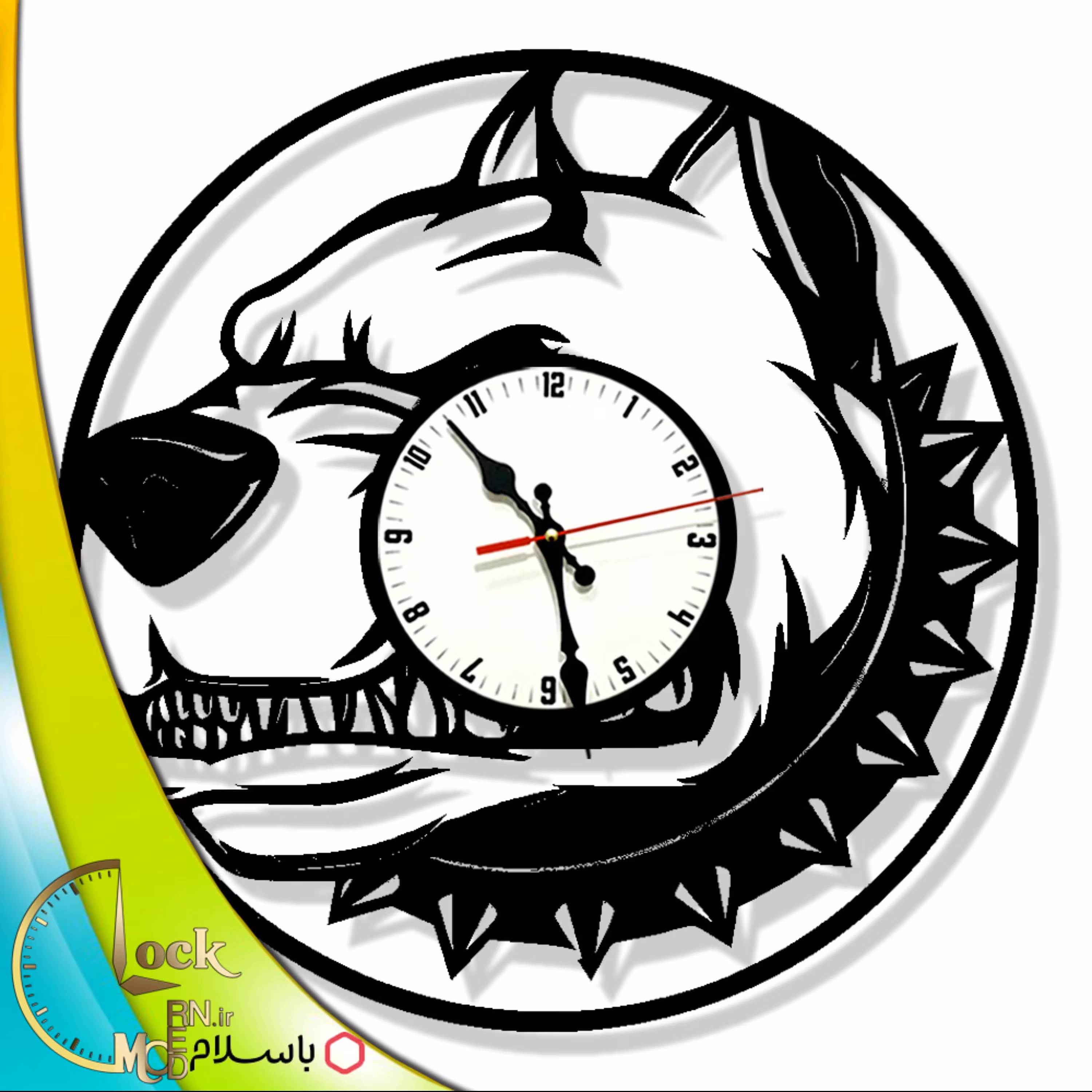 ساعت دیواری طرح سگ کد 031 (پس کرایه)