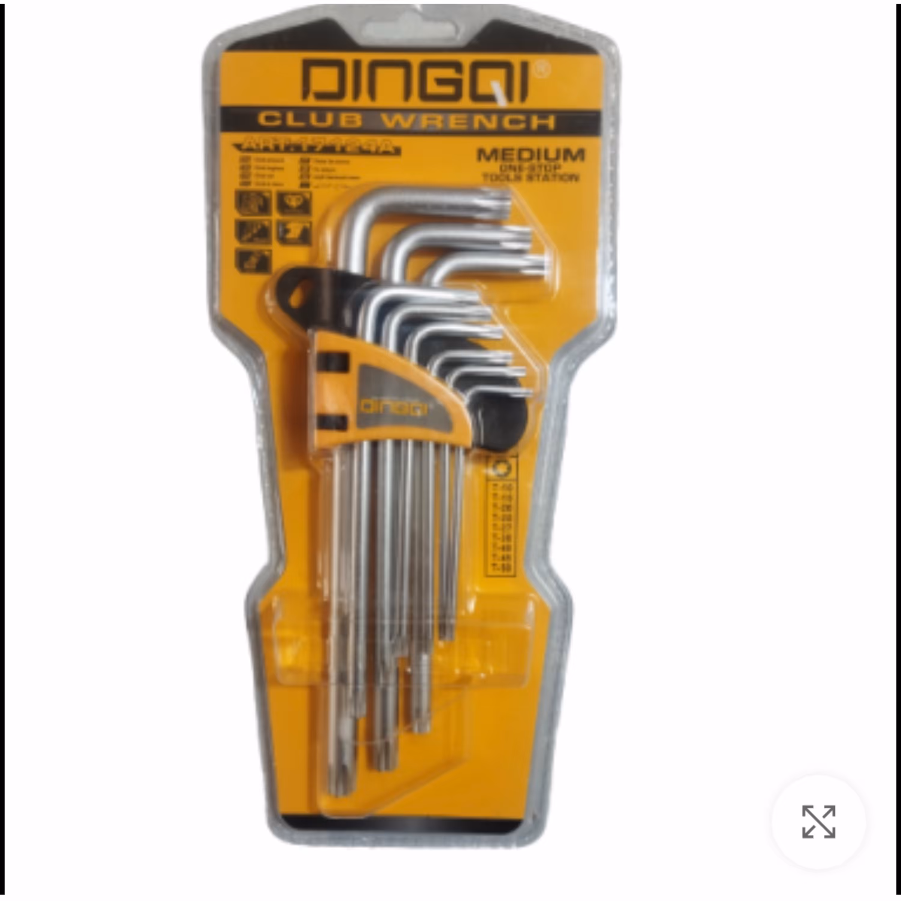 آلن کارتی ستاره ای 9 عددی دینگی مدل DINGQI 17124A  