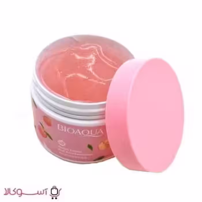 ماسک و اسکراب صورت بیوآکوا مدل peach extract وزن 140 گرم