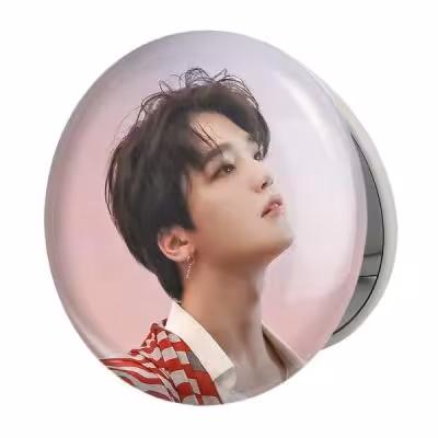 آینه جیبی خندالو طرح دینو گروه سونتین Seventeen مدل تاشو کد 21605