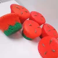 کاپ کیک یلدایی دو رنگ .خوش بافت و نرم