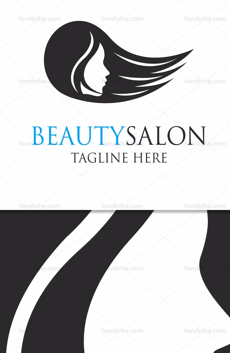 وکتور لوگو سالن آرایشی زنانه | گرافیک با طعم تربچه