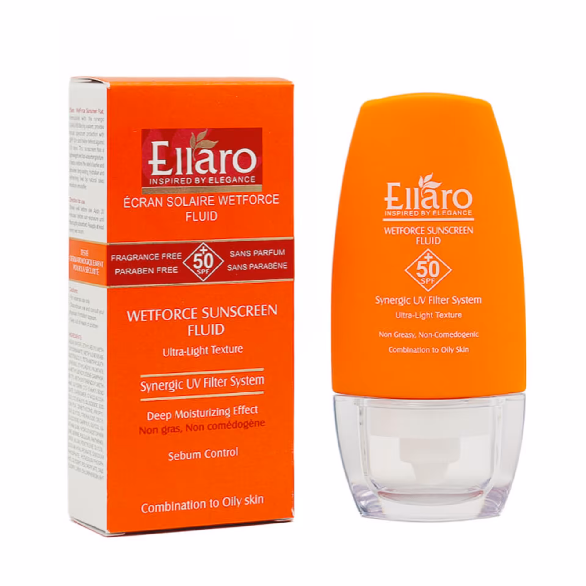 فلوئید ضد آفتاب بی رنگ وت فورس الارو spf50