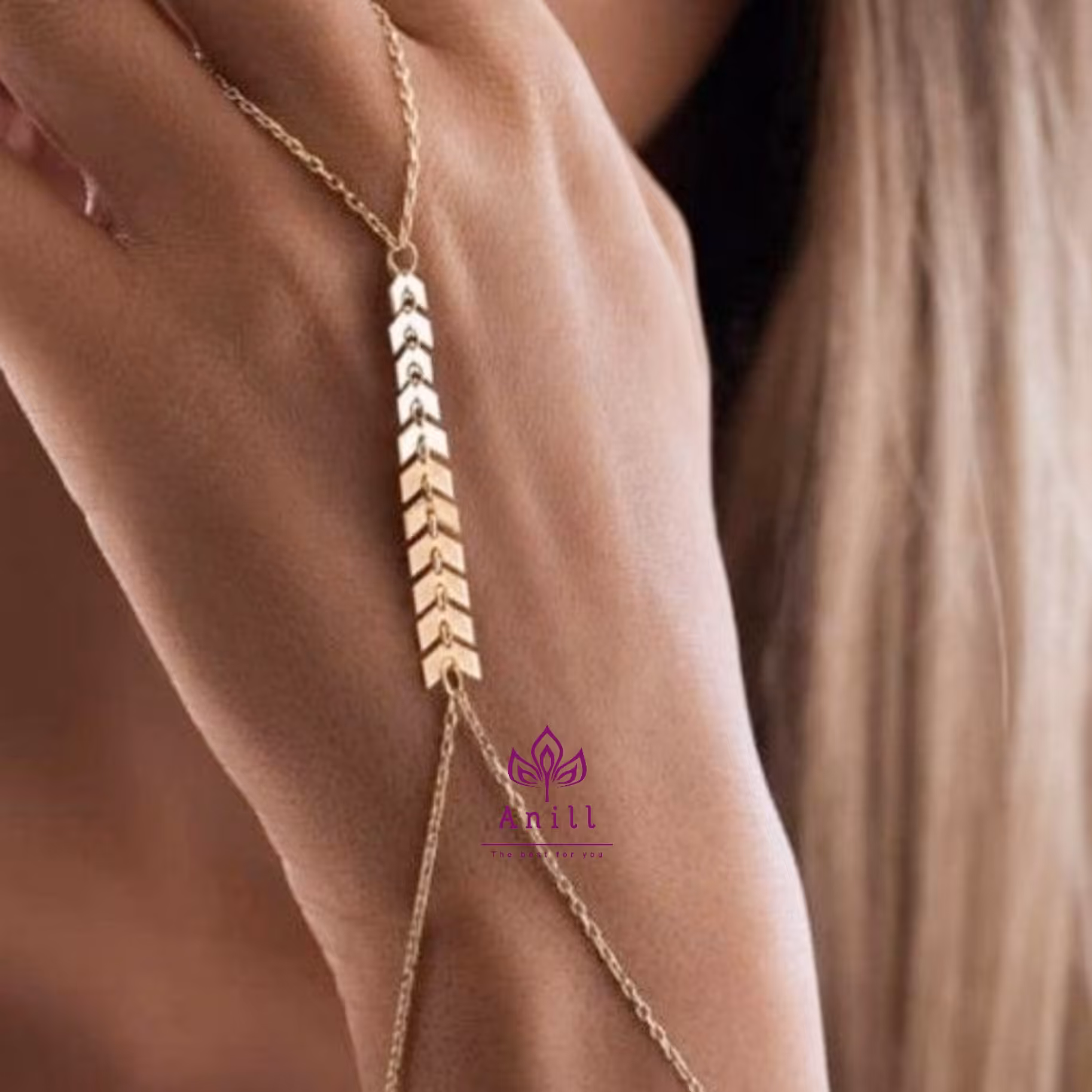 دستبند تمیمه استیل ،تیغ ماهی،کد 552