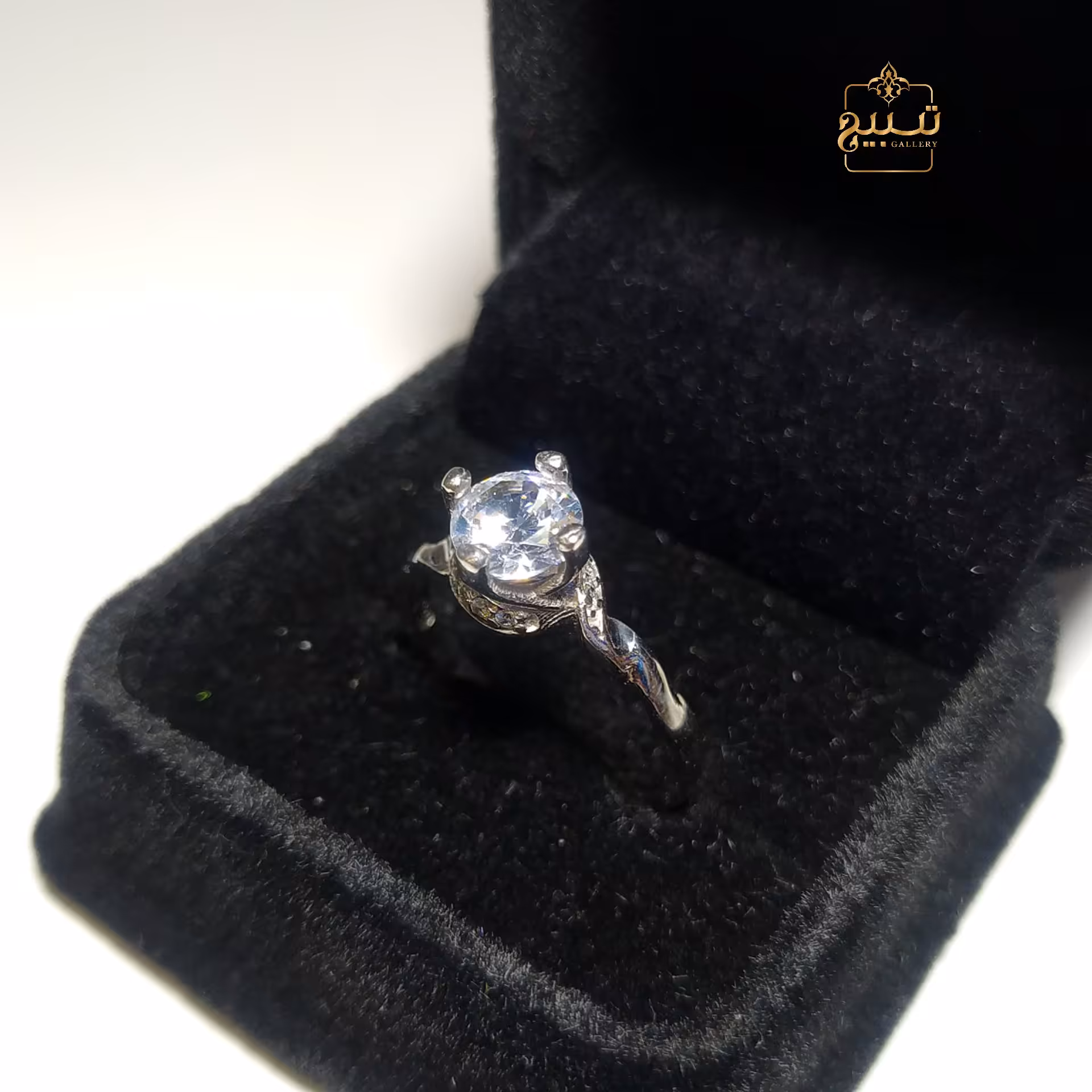 انگشتر نقره سولیتر کد 6