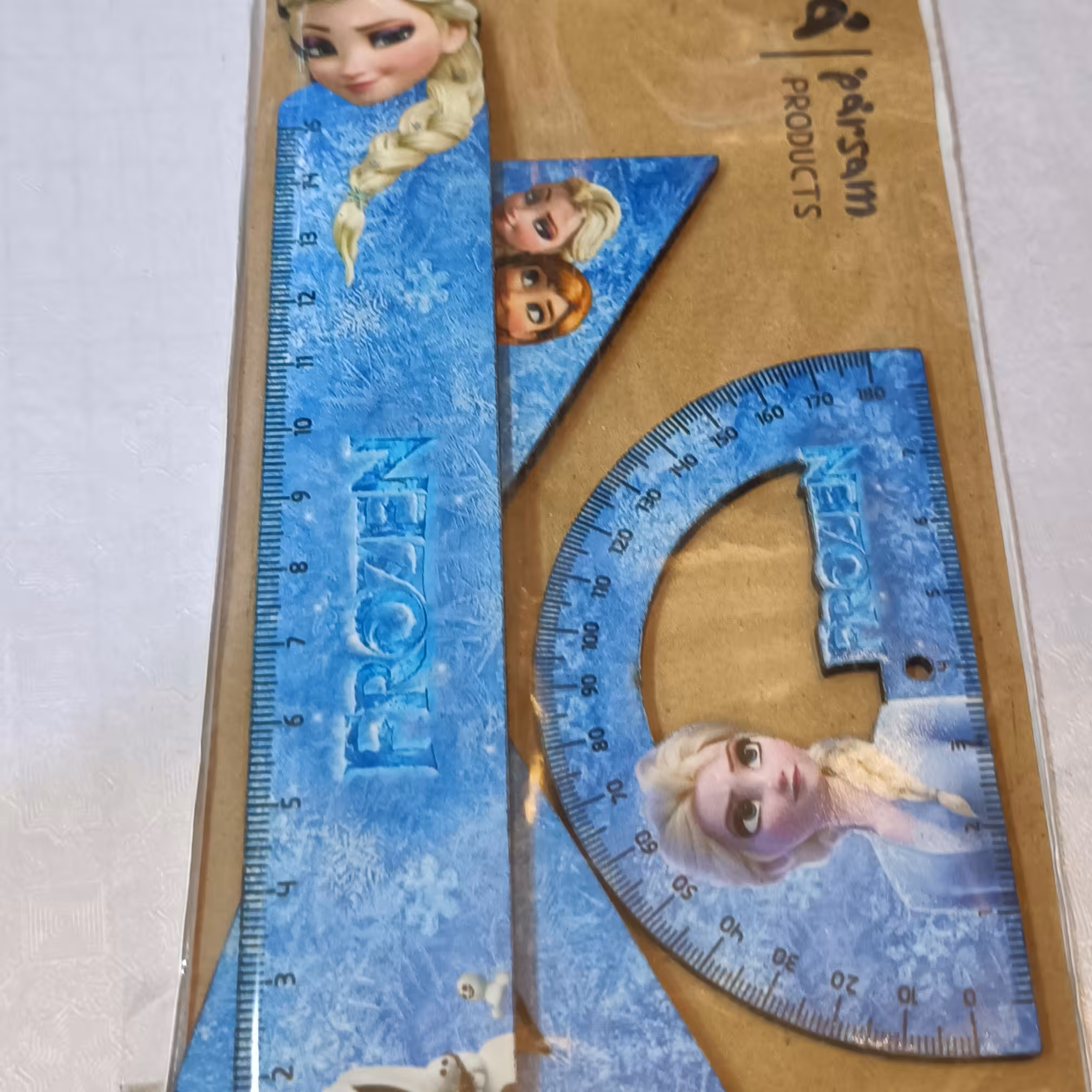 خط کش  گونیا طرح دار بچه گانه دی تودی  