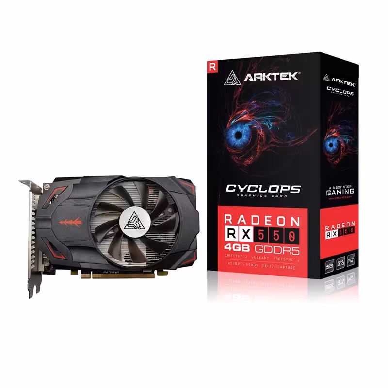کارت گرافیک  آرک تک مدل RX550 128Bit DP حافظه 4 گیگابایت