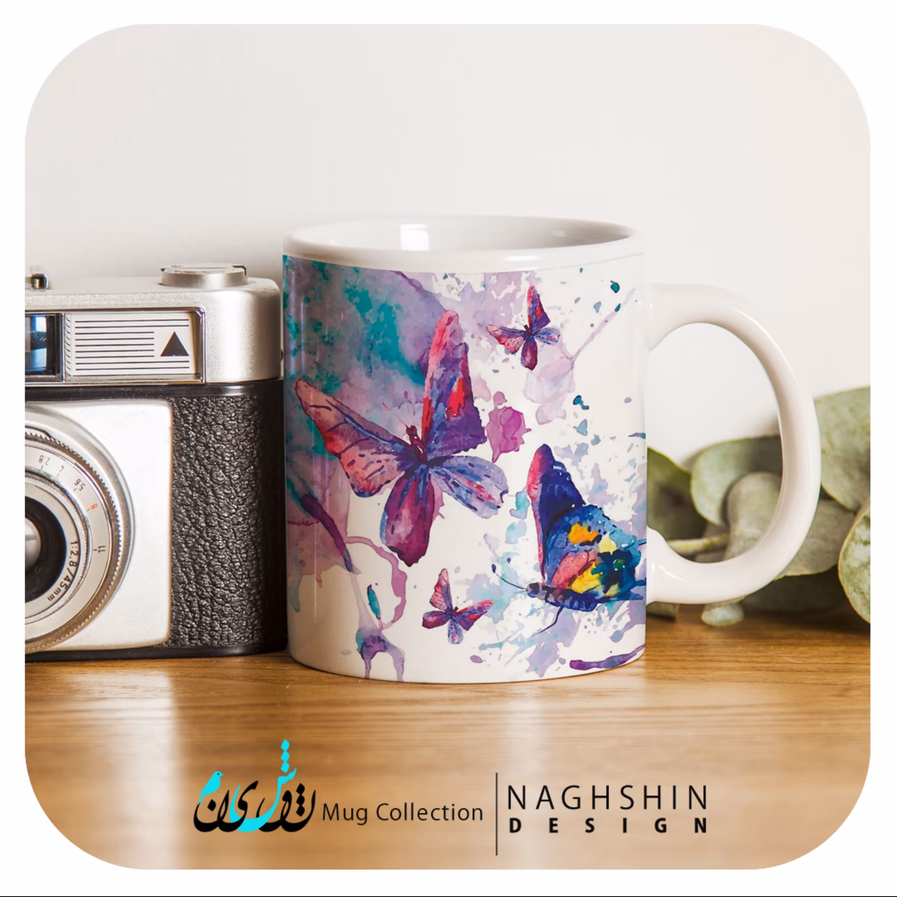 ماگ سرامیکی طرح رویای بنفش 3 - چاپ سابلیمیشن - کیفیت چاپ و بسته بندی عالی