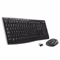 کیبورد و ماوس بی‌سیم لاجیتک مدل MK270Logitech MK270 Wireless Keyboard and Mouse Combo