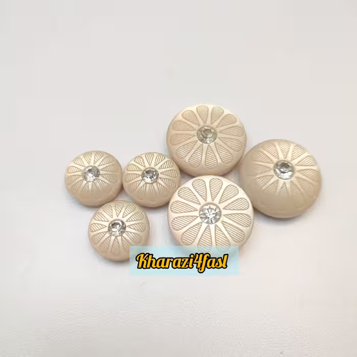 دکمه نگین دار سایز 20 میلی متر کد 356