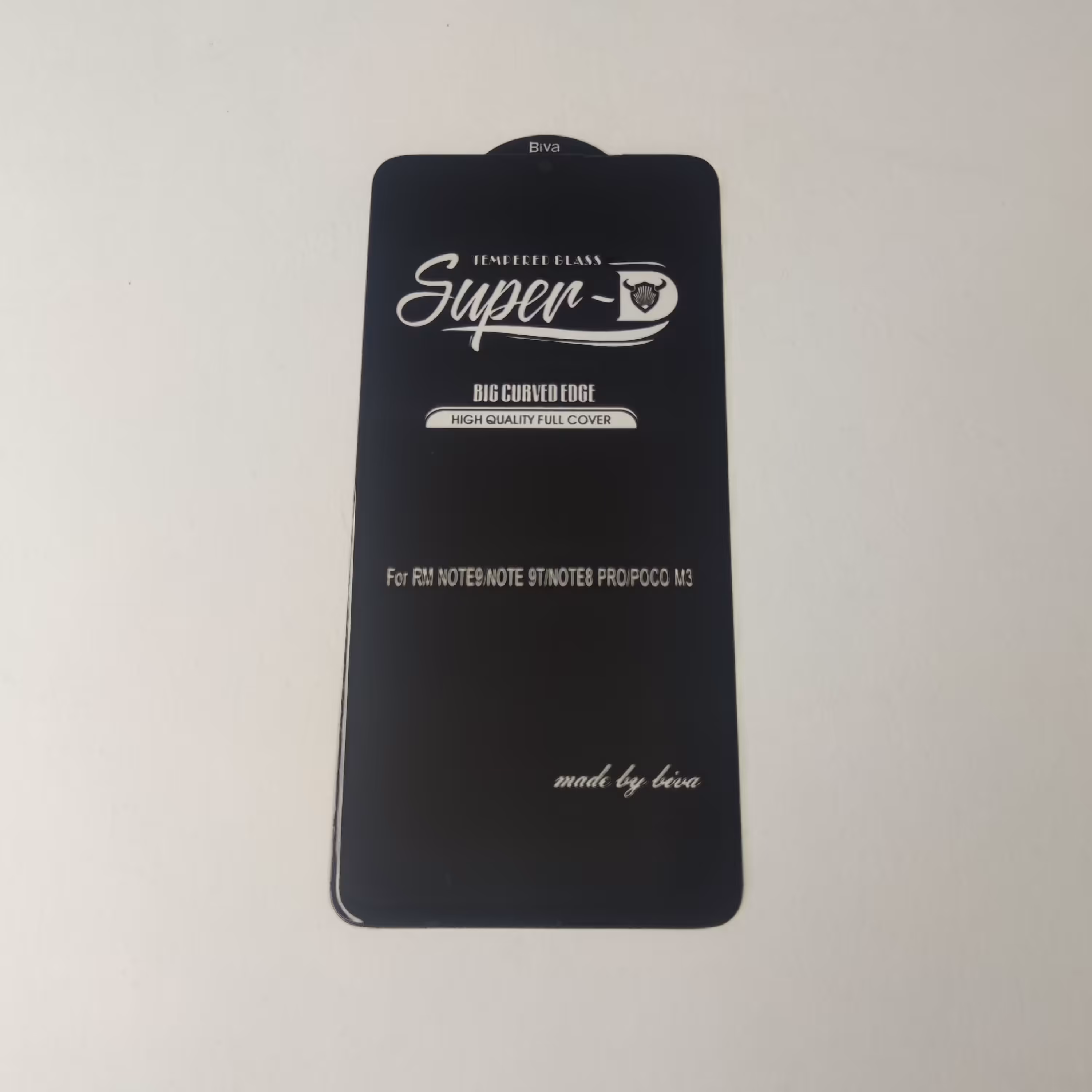 محافظ صفحه نمایش شیشه ای شفاف مدل Super D برند میتوبل مناسب برای گوشی موبایل شیائومی Redmi note 9