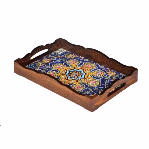 سینی دکوپاژ مستطیل کوچک طرح ستاره