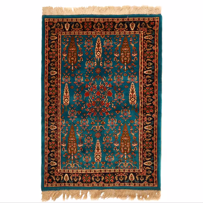 فرش دستباف دو نیم متری مدل باغ بهشت کد 410607